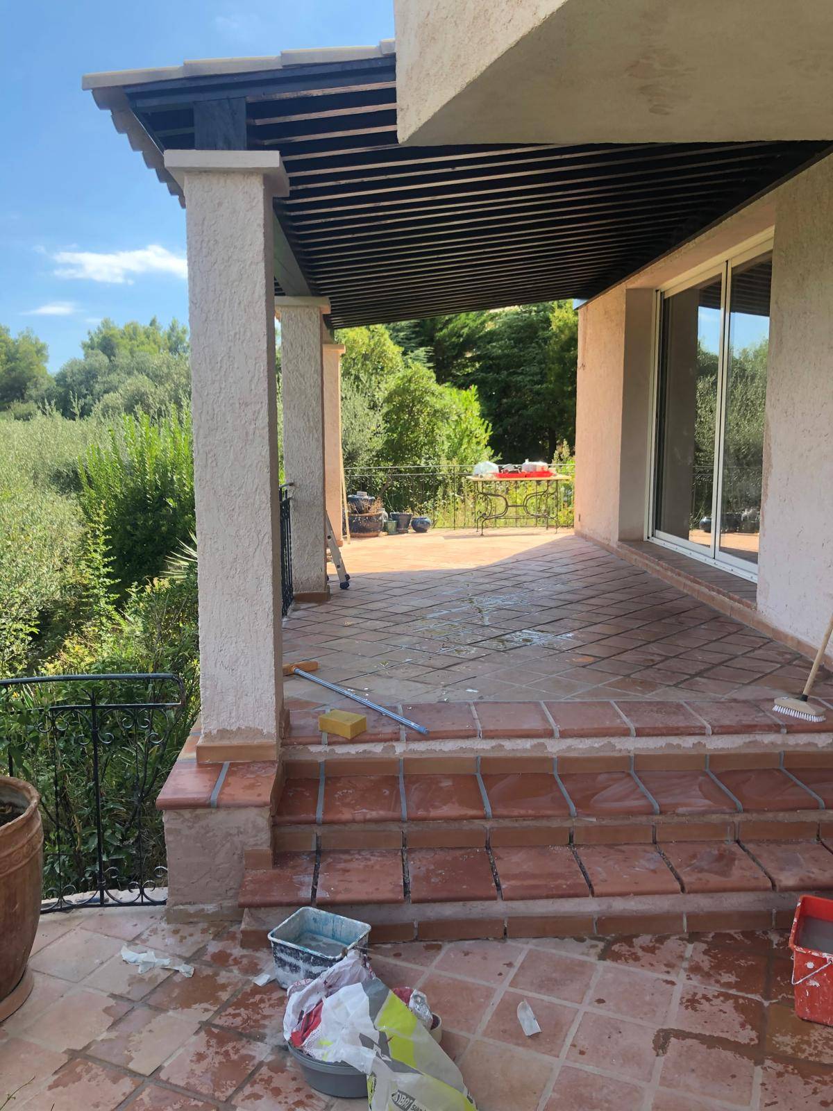 rénovation extérieure d'une villa à Sanary sur mer