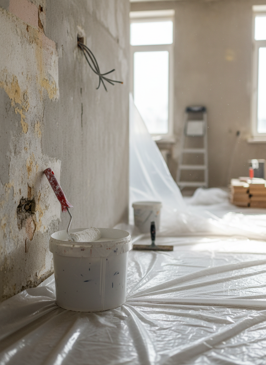 rénovation intérieure avec matériaux nobles à Six Fours les plages