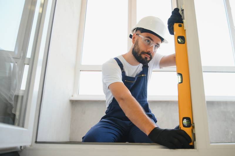 Installation de baie vitrée avec découpe mur porteur et seuil encastré dans une maison à Six-Fours-les-Plages