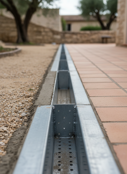 Réalisation d'un réseau d'évacuation d'eaux pluviales dans maison au Beausset proche Toulon